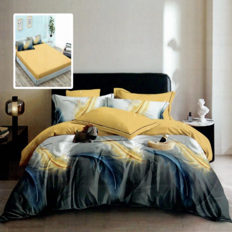 LENJERIE FINET 6 PIESE CU HUSĂ – 160×200 ȘI 180×200 (HF6P288)